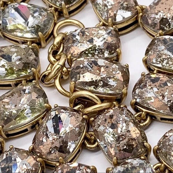 J. Crew Crystal Bronze Finish Gold Necklace NWT - Picture 5 of 6